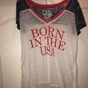“Born in the USA” tee